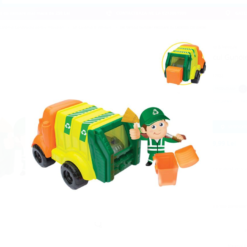 Cuburi de construit tip lego 30 piese mari, Masina reciclare