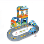 Cuburi de construit tip lego 48 piese mari, Politie, 18 luni+