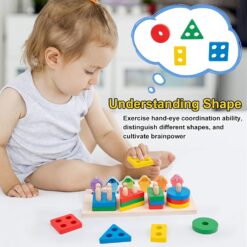 Jocul multifunctional tip Montessori, Sortator si joc de pescuit, 3 ani