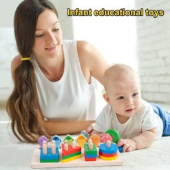 Jocul multifunctional tip Montessori, Sortator si joc de pescuit, 3 ani