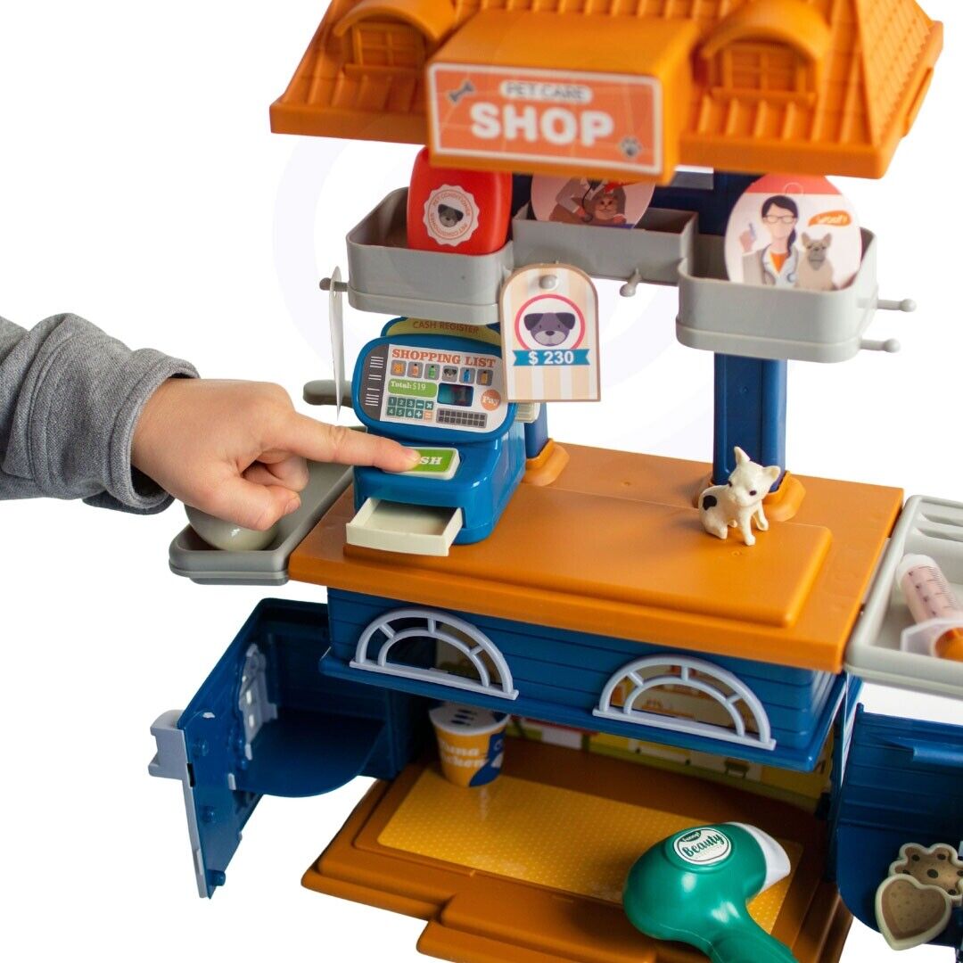 Jucarie educativa de rol - medic vetelinar, 33 piese