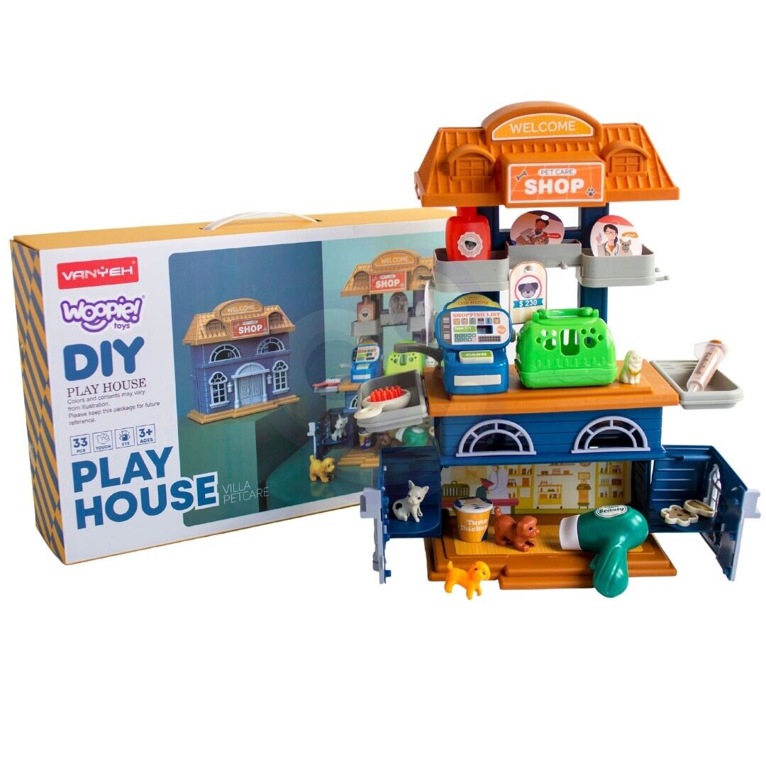 Jucarie educativa de rol - medic vetelinar, 33 piese