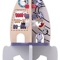 Placa senzoriala cu activitati Montessori - Busy Board, Racheta 01