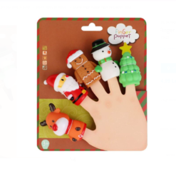 Set 5 marionete pentru mana-Tematica Craciun
