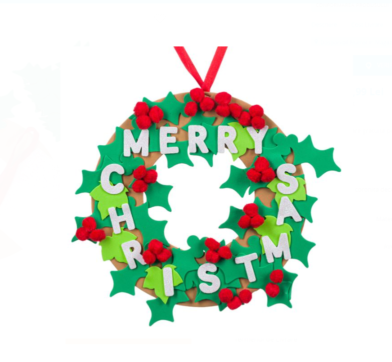 Set creativ de Craciun, Creaza Coronita