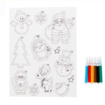 Set creativ de Craciun, Set desen A4 fila magnetica