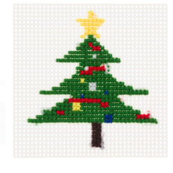 Set pentru lucru manual si broderie, Brad, 3 ani+