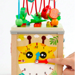 Cub Educativ bebe, din lemn cu 7 in 1 activitati, 18 luni+