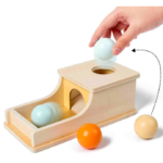 Cutia permanentei Montessori, cu 3 bile