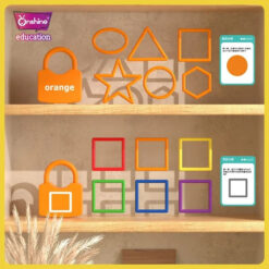 Joc de indemanare si asociere cu lacate, 110 piese, Forme si culori 3 ani