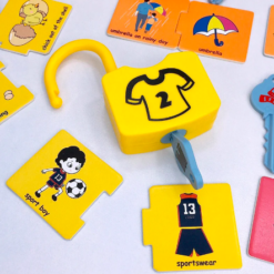 Joc de indemanare si asociere cu lacate, 18 piese, 3 ani