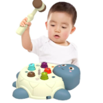 Joc de motricitate cu ciocanel, Whack-a-mole, 18 luni+