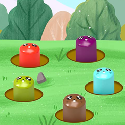 Joc de motricitate cu ciocanel, Whack-a-mole, 18 luni+