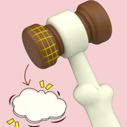 Joc de motricitate cu ciocanel, Whack-a-mole, 18 luni+