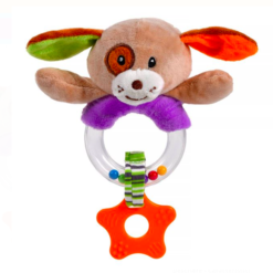 Jucarie moale si senzoriala bebelusi, cu element de dentitie