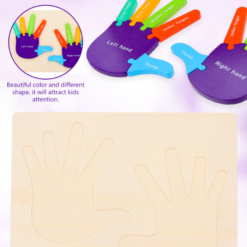 Puzzle de tip Montessori, Mana drepta si stanga