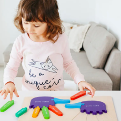 Puzzle de tip Montessori, Piciorul drept si stang