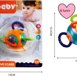 Jucarie interactiva bebelusi - Minge senzoriala, 6 luni+