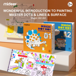 Carte de colorat cu activitati dot to dot, Mideer, avansat, 2 ani+
