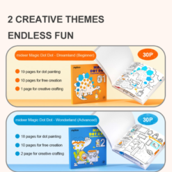 Carte de colorat cu activitati dot to dot, Mideer, avansat, 2 ani+