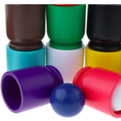 Joc de tip Montessori pentru exersarea cordonarii si invatarea culorilor