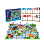 Joc educativ din lemn, Educatia Rutiera, 55 piese, 3 ani+