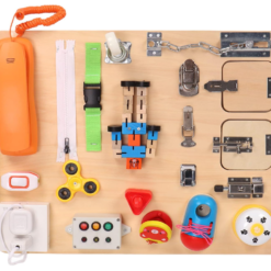 Placa senzoriala cu activitati Montessori - Busy Board