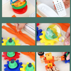 Placa senzoriala cu activitati Montessori - Busy Board