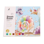 Set creativ de pictura cu 20 de planse, culori si pensula, Ocean