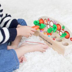 Joc de tip Montessori, dexteritate si joc magnetic, 3 ani