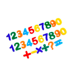 Set 26 cifre colorate magnetice, 3 ani