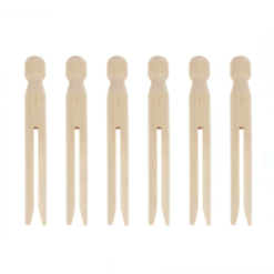 Set 6 de betisoare din lemn pentru activitati senzoriale de tip Montessori,