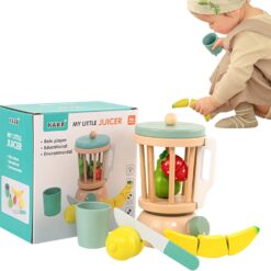 Set blender din lemn cu accesorii pentru copii, 3 ani+ 02