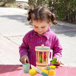 Set blender din lemn cu accesorii pentru copii, 3 ani+ 02