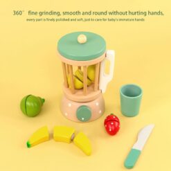Set blender din lemn cu accesorii pentru copii, 3 ani+ 02