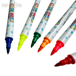 Set 6 carioci lavabile cu cap dublu, 12 culori