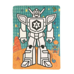 Set creativ, creeaza desene cu nisip colorat, Robot 3 ani+