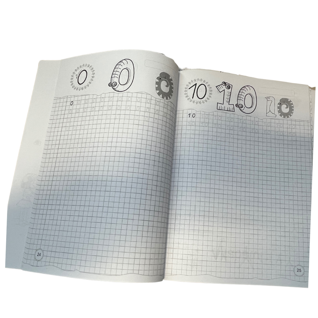 Caiet de scriere, Cifrele si Literele, Prescolari