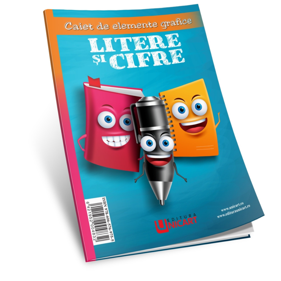 Caiet de scriere, Cifrele si Literele, Prescolari