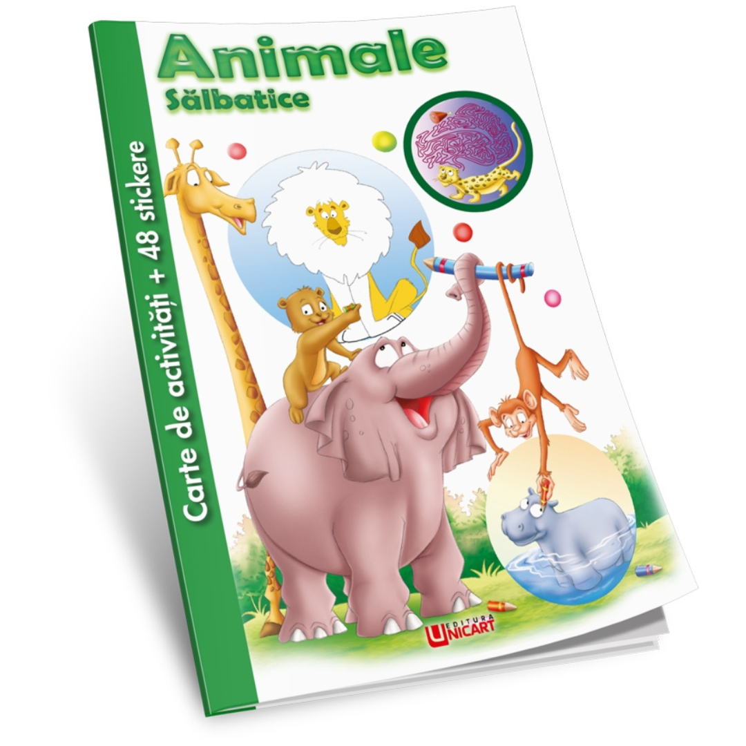 Carte copii, Activitati si Stickere,100 pagini, A4