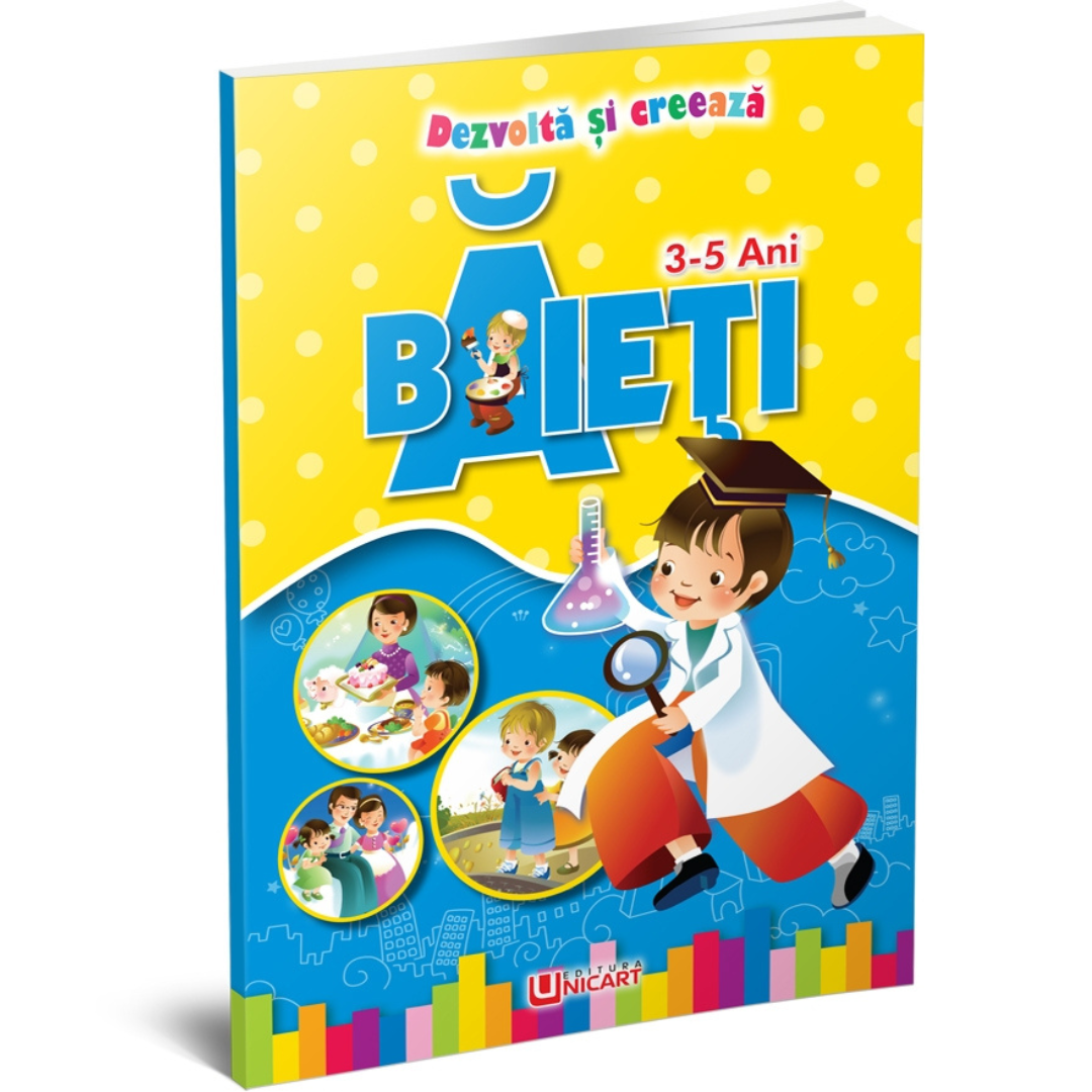 Carte copii, Dezvolta si Creeaza, 3-5 ani, 64 pagini, A4