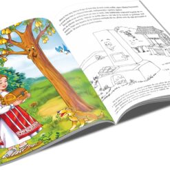 Carte de povesti si colorat, A5, Fata Babei, 2 ani+