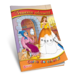 Carte de povesti si colorat, A5, Frumoasa Adormita, 2 ani+