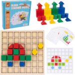 Joc creativ, Mozaic cu forme geometrice, 3 ani+