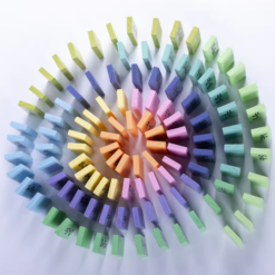 Joc educativ 2 in 1, Jenga, Domino si Matematica, 3 ani