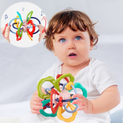 Jucarie de dentitie, motricitate, senzoriala pentru bebelusi, 0 LUNI+