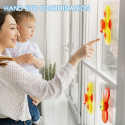 Jucarie interactiva bebelusi, 4 in 1, Ventuza si jucarie zornaitoare, 18 luni+