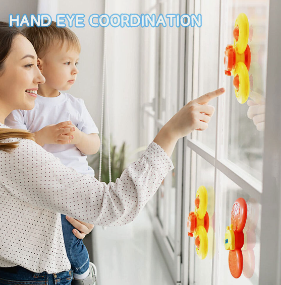 Jucarie interactiva bebelusi, 4 in 1, Ventuza si jucarie zornaitoare, 18 luni+