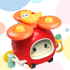 Jucarie interactiva bebelusi, 4 in 1, Ventuza si jucarie zornaitoare, 18 luni+