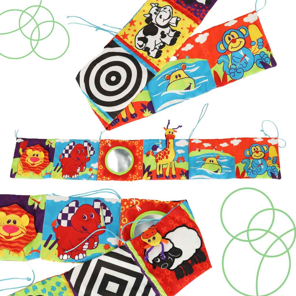 Protectie de patut, Animale, 92 x 15 cm, 1 luna+